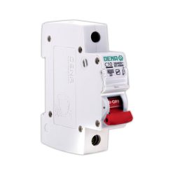 فیوز مینیاتوری تک فاز 10 آمپر دنا الکتریک ایرانیان مدل C10-6KA