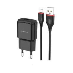 شارژر دیواری بروفون مدل BA48Aبه همراه کابل تبدیل microUSB