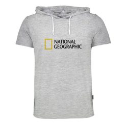 تیشرت کلاه دار مردانه به رسم مدل جئوگرافیک کد 9142