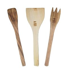 سرویس کفگیر و ملاقه 3 پارچه مدل wood