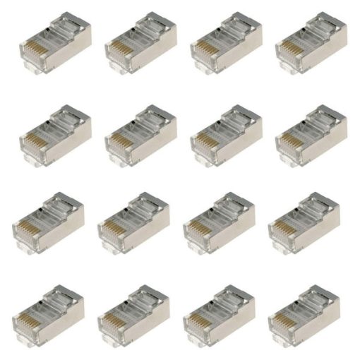کانکتور Rj45 Cat6 STP وی نت مدل VNبسته 16 عددی