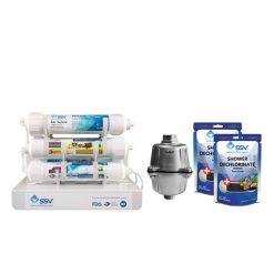 دستگاه تصفیه کننده آب اس اس وی مدل Jetline x800 به همراه فیلتر و شارژ یدک وزن 140 گرم