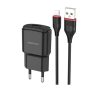 شارژر دیواری بروفون مدل BA37A به همراه کابل تبدیل microUSB