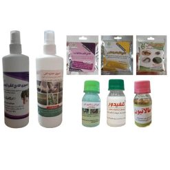 مجموعه 8 عددی سموم آپارتمانی سبزدارو کد S8 حجم 800 میلی لیتر