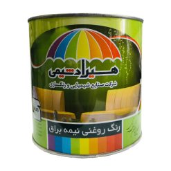 رنگ روغنی سفید نیمه براق هیراد شیمیکد 111 حجم 3785 میلی لیتر