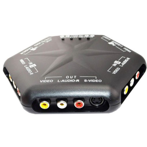 سوییچ 1 به 4 AV مدل AV-666D به همراه ریموت کنترل