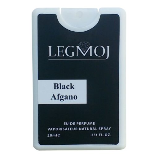 عطر جیبی مردانه لغموژ مدل Black Afgano حجم 20 میلی لیتر