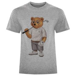 تیشرت آستین کوتاه مردانه مدل خرس و گلف F931