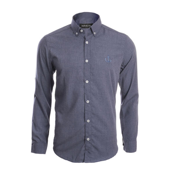 پیراهن آستین بلند مردانه ناوالس مدل MLANZH–NY پیراهن آستین بلند مردانه ناوالس مدل MLANZH–NY