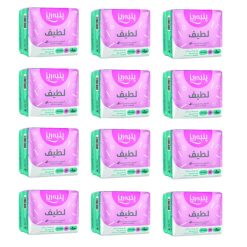 نوار بهداشتی پنبه ریز مدل normal مجموعه 12 عددی