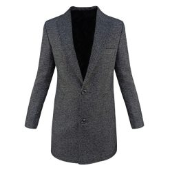 پالتو مردانه مدل جودون رنگ طوسی