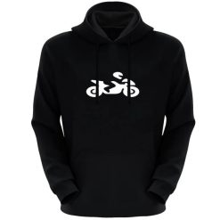 هودی مردانه مدل موتور سوارE302 رنگ مشکی