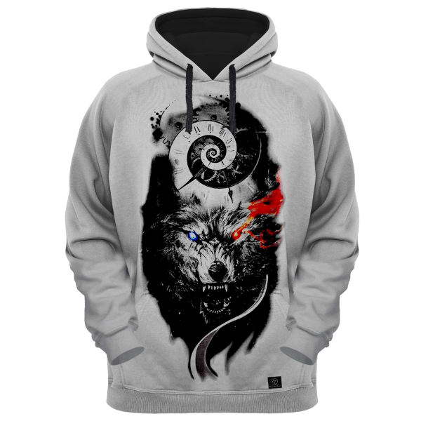 هودی مردانه 27 مدل گرگ کد ALP58 رنگ طوسی هودی مردانه 27 مدل گرگ کد ALP58 رنگ طوسی