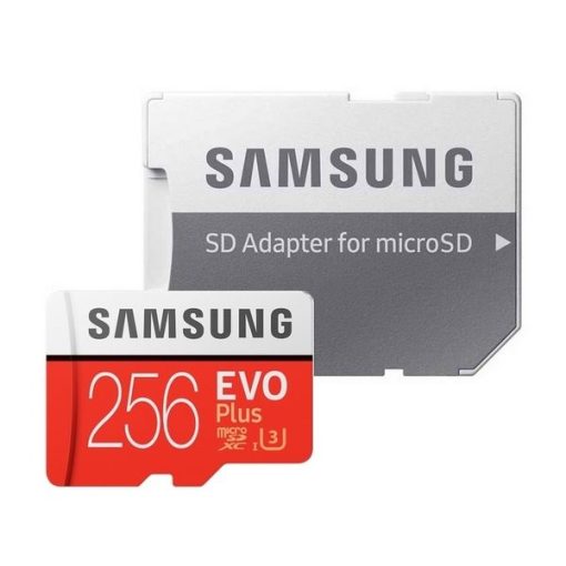 کارت حافظه microSDXC سامسونگ مدل Evo Plus کلاس 10 استاندارد UHS-I U3 سرعت 100MBps ظرفیت 256 گیگابایت به همراه آداپتور SD