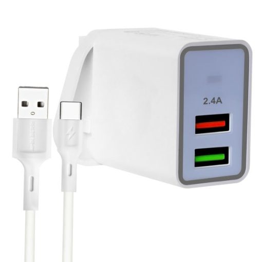 شارژر دیواری ام پی بلبری مدل BLB-198 به همراه کابل تبدیل USB-C