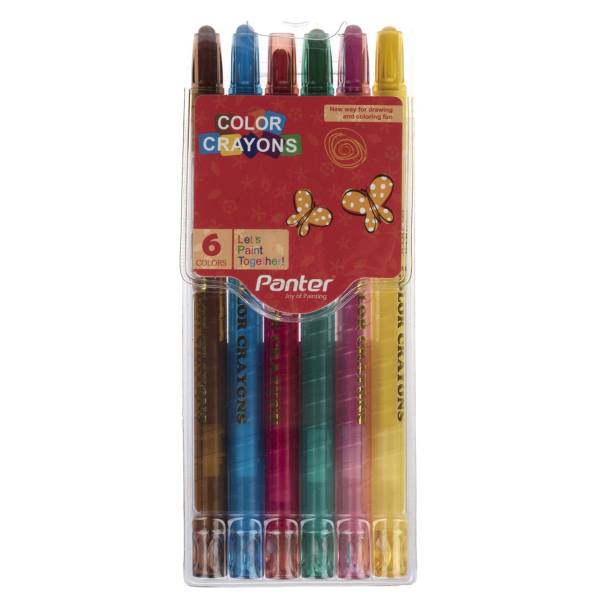 مداد شمعی 6 رنگ پنتر مدل Color مداد شمعی 6 رنگ پنتر مدل Color