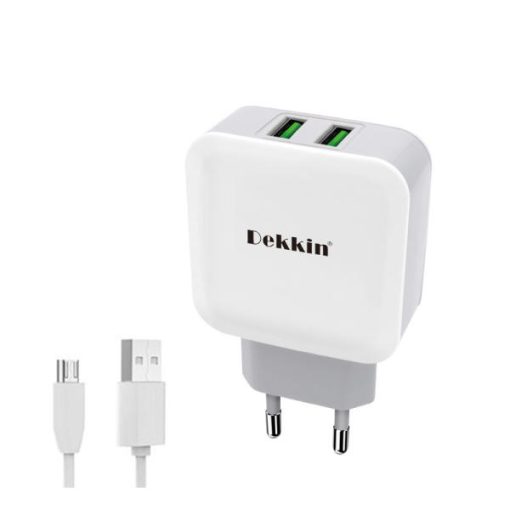 شارژر دیواری دکین مدل DK-265 به همراه کابل تبدیل microUSB