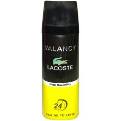 اسپری خوشبو کننده بدن مردانه والانسی مدل Lacoste حجم 200 میلی لیتر