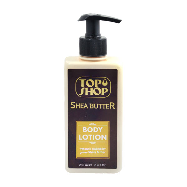 لوسیون بدن تاپ شاپ مدل Shea Butter حجم 250 میلی لیتر لوسیون بدن تاپ شاپ مدل Shea Butter حجم 250 میلی لیتر