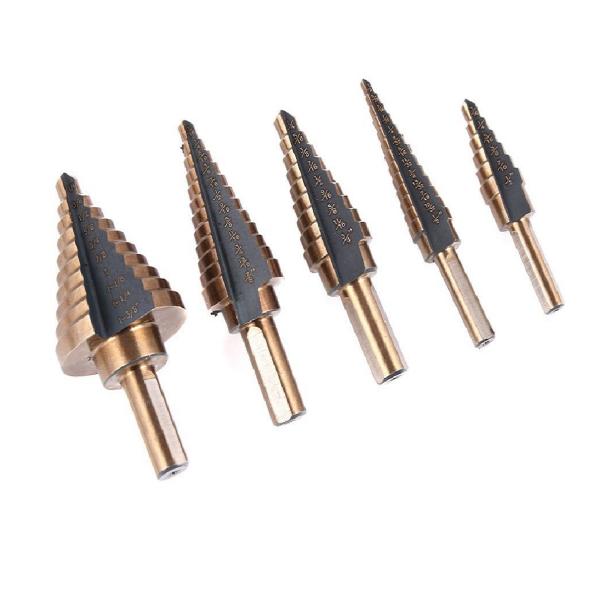 مجموعه 5 عددی مته پله ای کد 432 A مجموعه 5 عددی مته پله ای کد 432 A