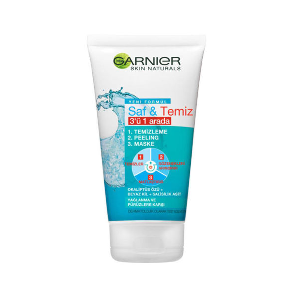 اسکراب لایه بردار پوست گارنیه مدل skin naturals 3in1 حجم 150 میلی لیتر اسکراب لایه بردار پوست گارنیه مدل skin naturals 3in1 حجم 150 میلی لیتر