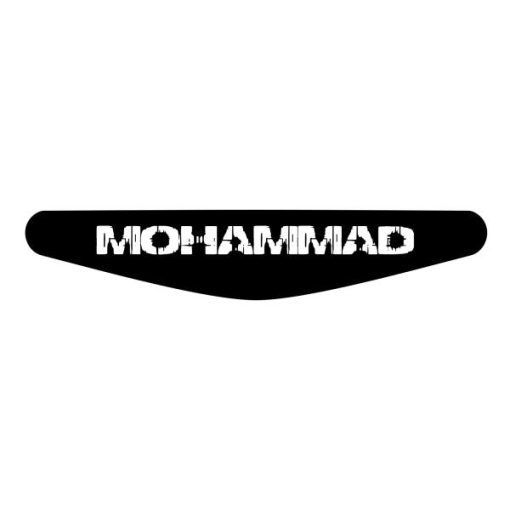 برچسب لایت بار دسته پلی استیشن 4 ونسونی طرح NameMOHAMMAD