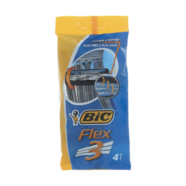 خودتراش بیک مدل Flex 3 بسته 4 عددی خودتراش بیک مدل Flex 3 بسته 4 عددی