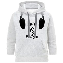 هودی مردانه طرح Life is Music کد A111