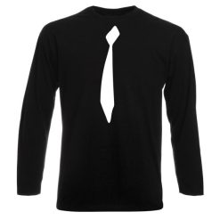 تی شرت آستین بلند مردانه طرح کروات کد BW17065