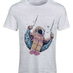 تیشرت آستین کوتاه مردانه طرح فضانورد کد 102 SM