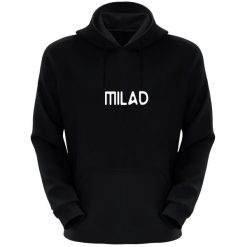 هودی مردانه طرح میلاد کد k44 رنگ مشکی