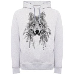 هودی مردانه طرح گرگ کد W162