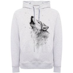 هودی مردانه طرح گرگ کد W163