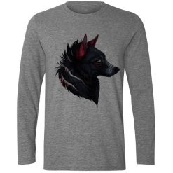 تیشرت آستین بلند مردانه طرح گرگ کد F183