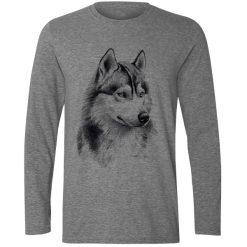 تیشرت آستین بلند مردانه طرح گرگ کد F187