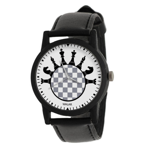 ساعت مچی عقربه ای والار طرح شطرنج کد LF2771 ساعت مچی عقربه ای والار طرح شطرنج کد LF2771