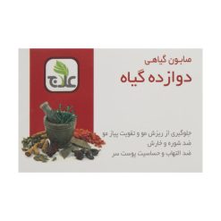 صابون تقویت مو علاج مدل دوازده گیاهوزن ۱۰۰ گرم