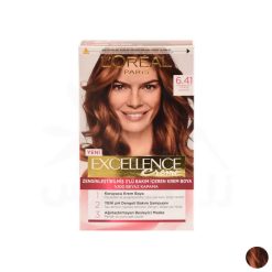 کیت رنگ مو لورآل مدل Excellence شماره 6.41 حجم 48 میلی لیتر رنگ فندوقی
