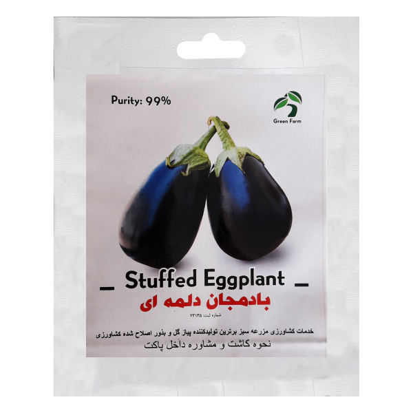 بذر بادمجان دلمه ای گرین فارم کد ZBP-34 بذر بادمجان دلمه ای گرین فارم کد ZBP-34
