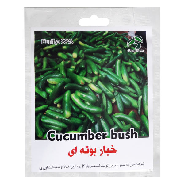 بذر خیار بوته ای گرین فارم کد 009 بذر خیار بوته ای گرین فارم کد 009