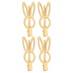 گیره مو زنانه طرح خرگوش کد HN1033 بسته 4 عددی