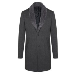 پالتو مردانه مدل ملانژ P-251غیر اصل