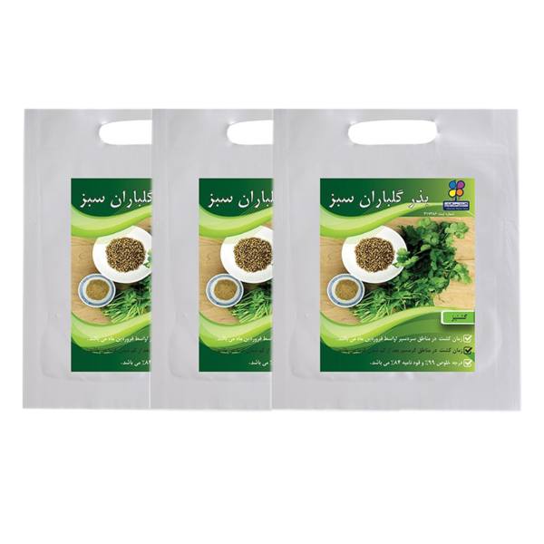 مجموعه بذر گشنیز گلباران سبز بسته 3 عددی مجموعه بذر گشنیز گلباران سبز بسته 3 عددی