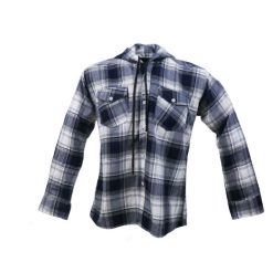 پیراهن آستین بلند مردانه جنتلمن مدل پشمی کلاه دار