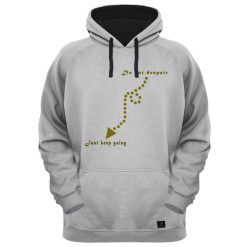 هودی مردانه 27 مدل JUST KEEP GOINGکد F05 رنگ طوسی