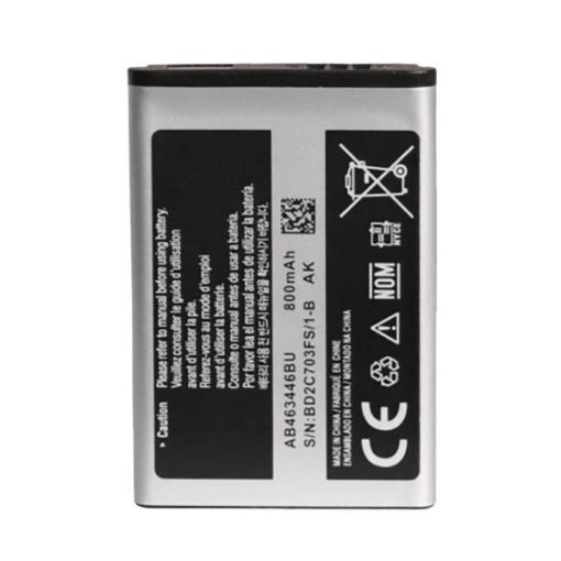 باتری موبایل مدل AB463446BU ظرفیت 800 میلی آمپر ساعت مناسب برای گوشی موبایل سامسونگ Galaxy E250غیر اصل