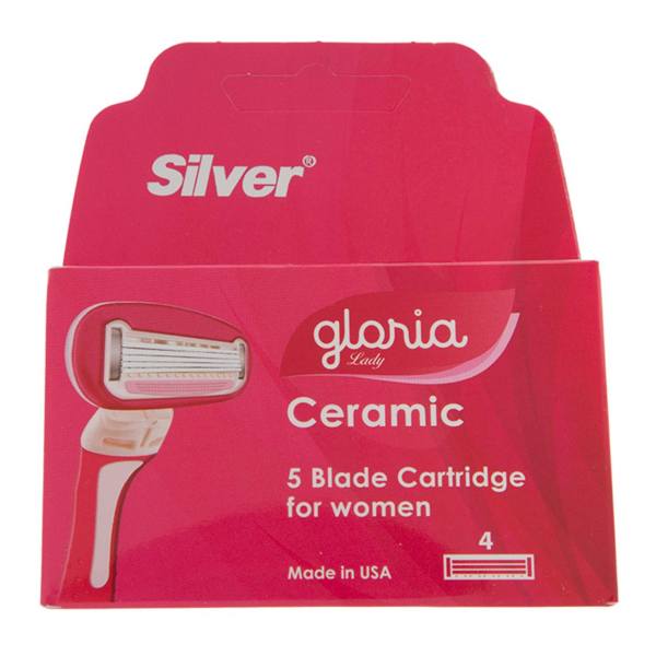 تیغ یدک سیلور مدل Gloriaبسته 4 عددی تیغ یدک سیلور مدل Gloriaبسته 4 عددی