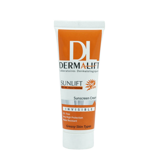 کرم ضدآفتاب درمالیفت مدل غیر رنگی با SPF50حجم 40 میلی لیتر کرم ضدآفتاب درمالیفت مدل غیر رنگی با SPF50حجم 40 میلی لیتر