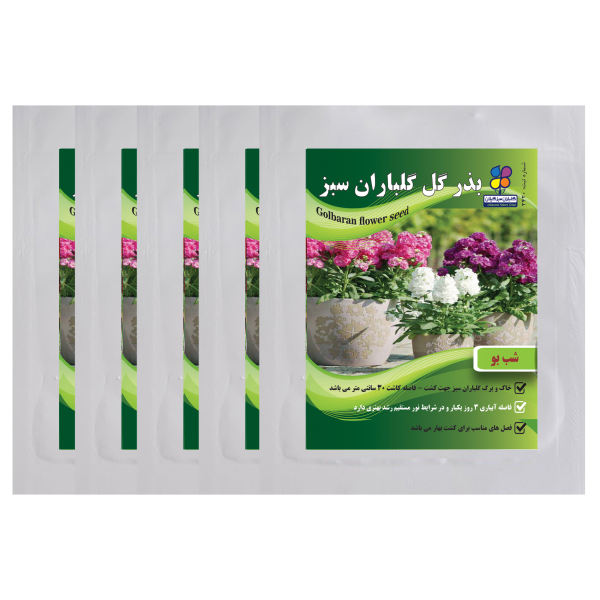 بذر گل شب بو گلباران سبز بسته 5 عددی بذر گل شب بو گلباران سبز بسته 5 عددی