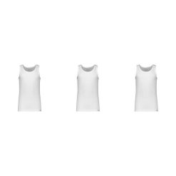 زیرپوش بدون آستین مردانه بهفر مدل ۵۹۸۵۴۳ بسته 3 عددی